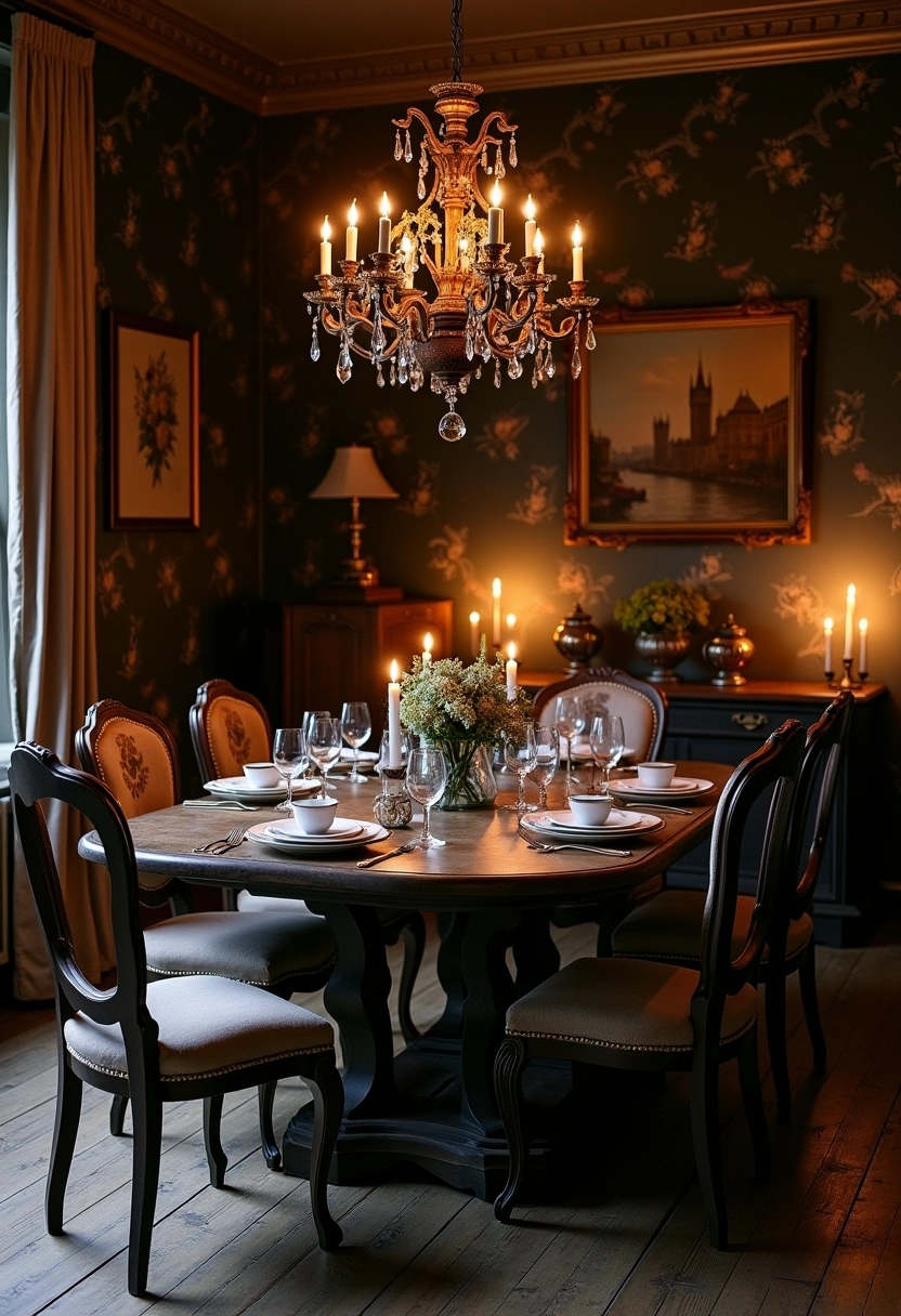 dark dining room ideas 11