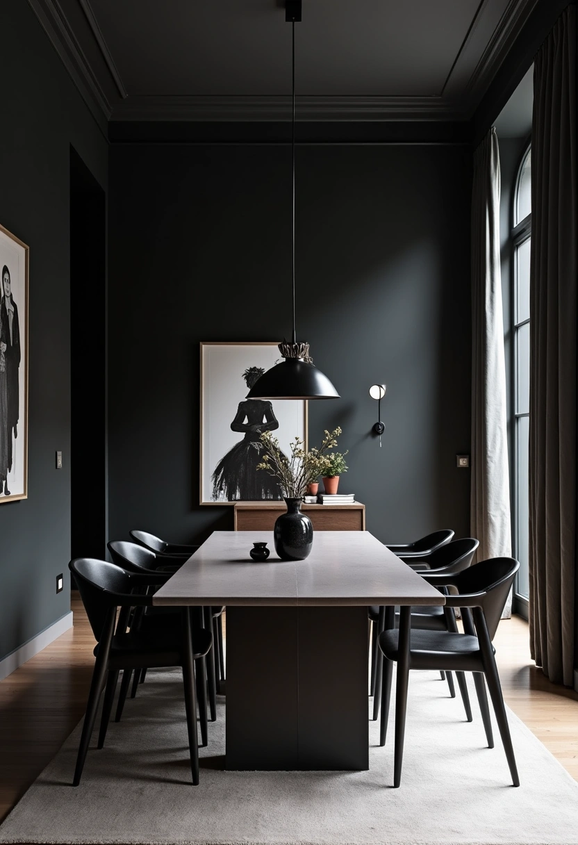 dark dining room ideas 12