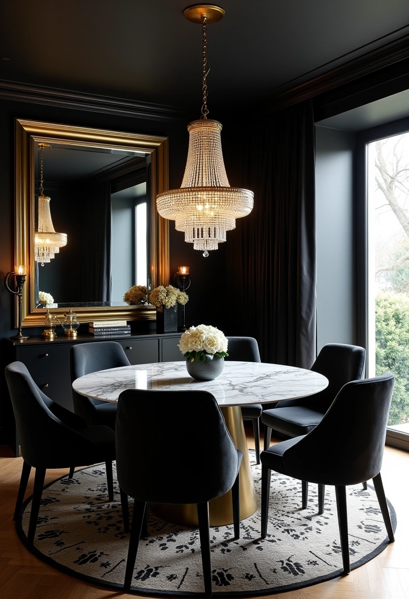 dark dining room ideas 3