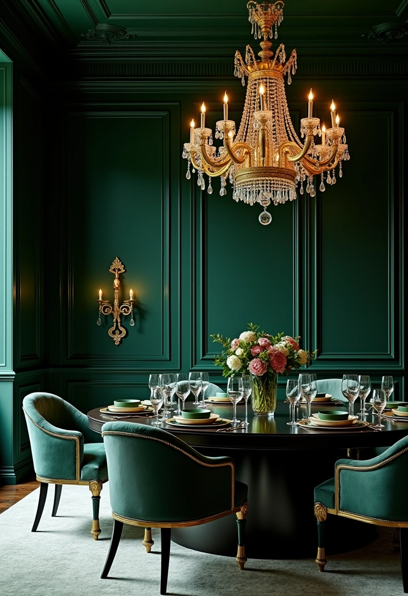 dark dining room ideas 8