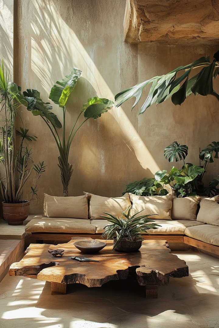 earthy living room ideas 46