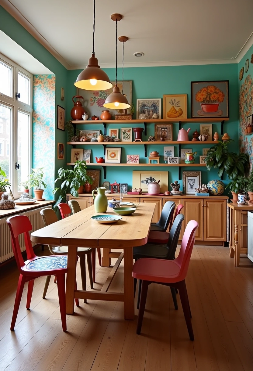 eclectic dining room ideas 15