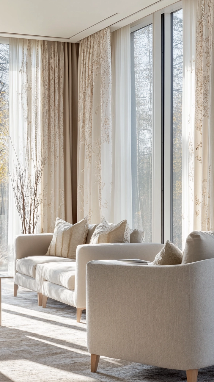 elegant curtain ideas for living room 53