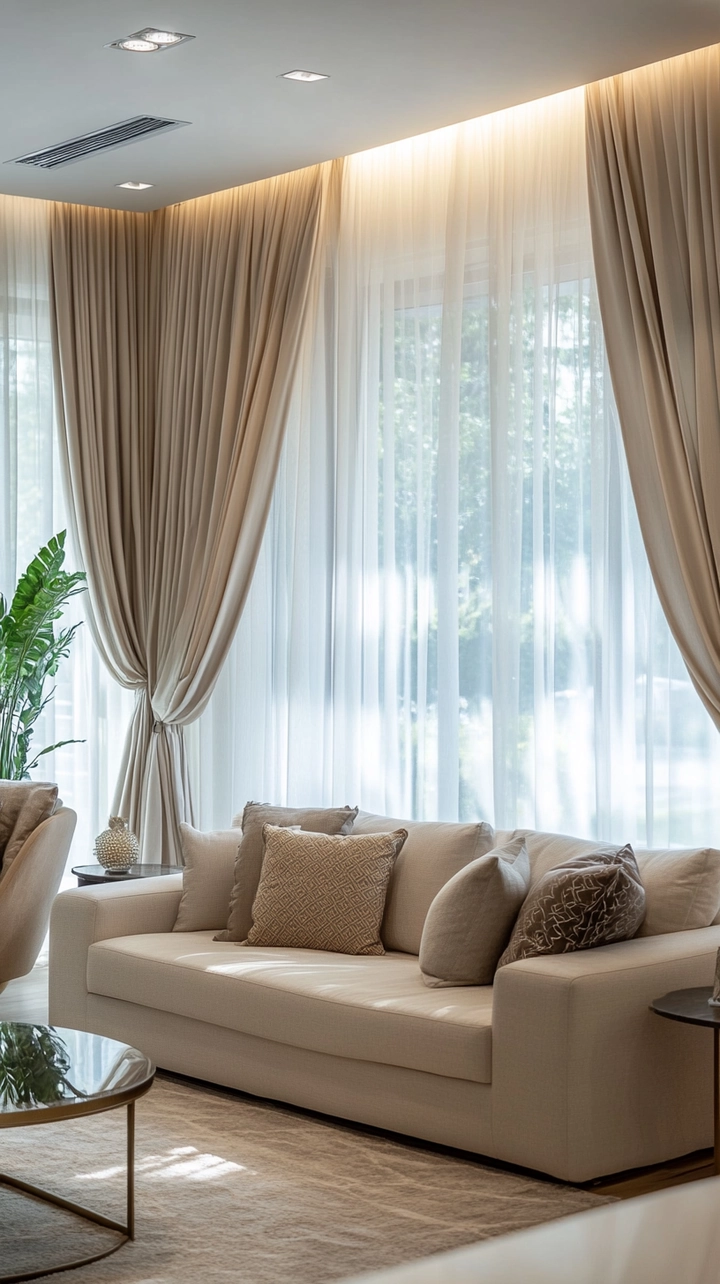 elegant curtain ideas for living room 60