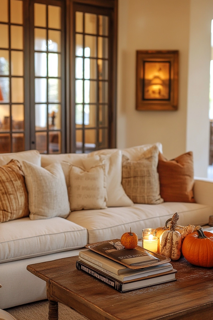 fall living room decorating ideas 26