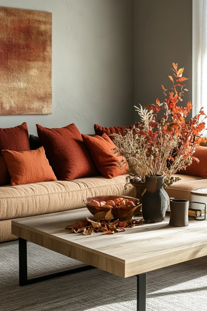 fall living room decorating ideas 31