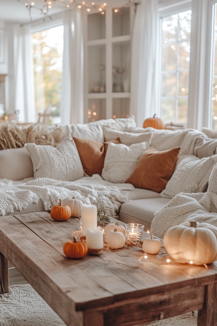 fall living room decorating ideas 37