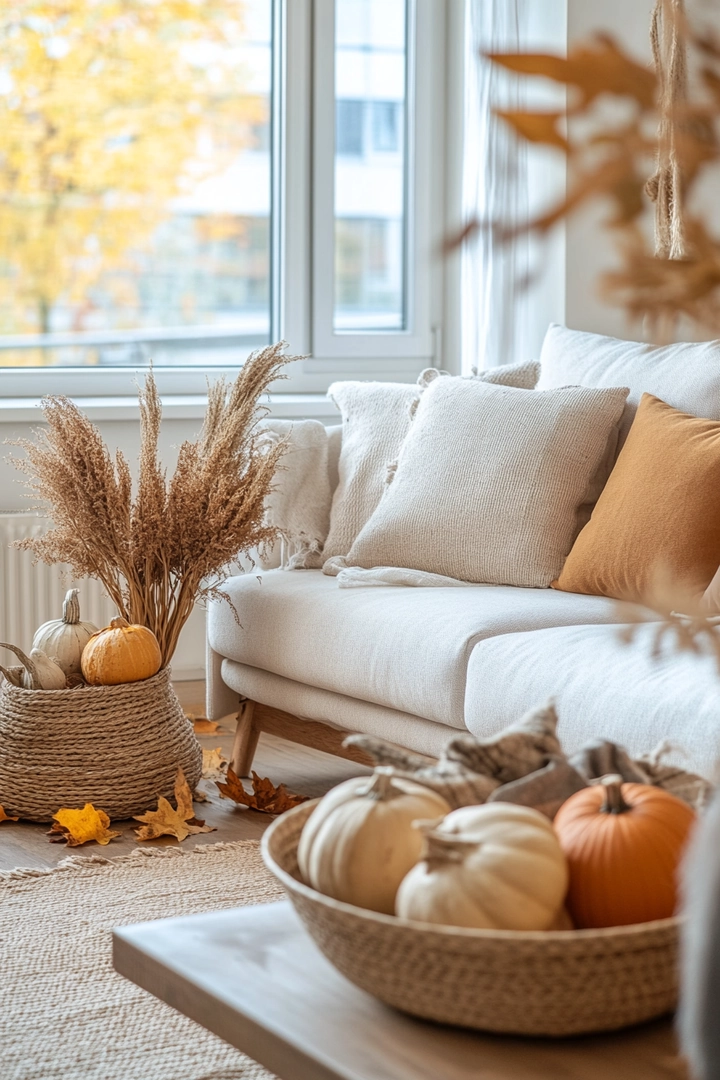 fall living room decorating ideas 47