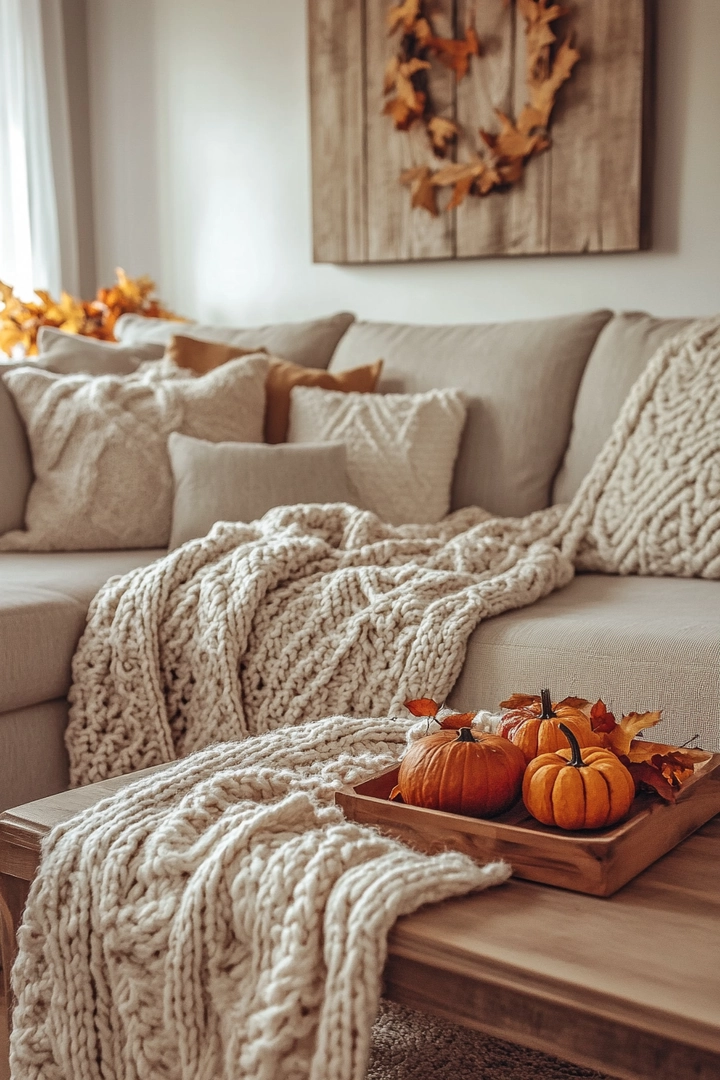 fall living room decorating ideas 52