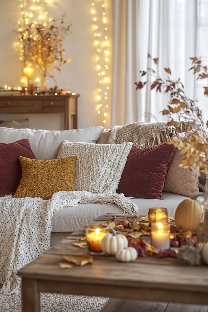 fall living room decorating ideas 60