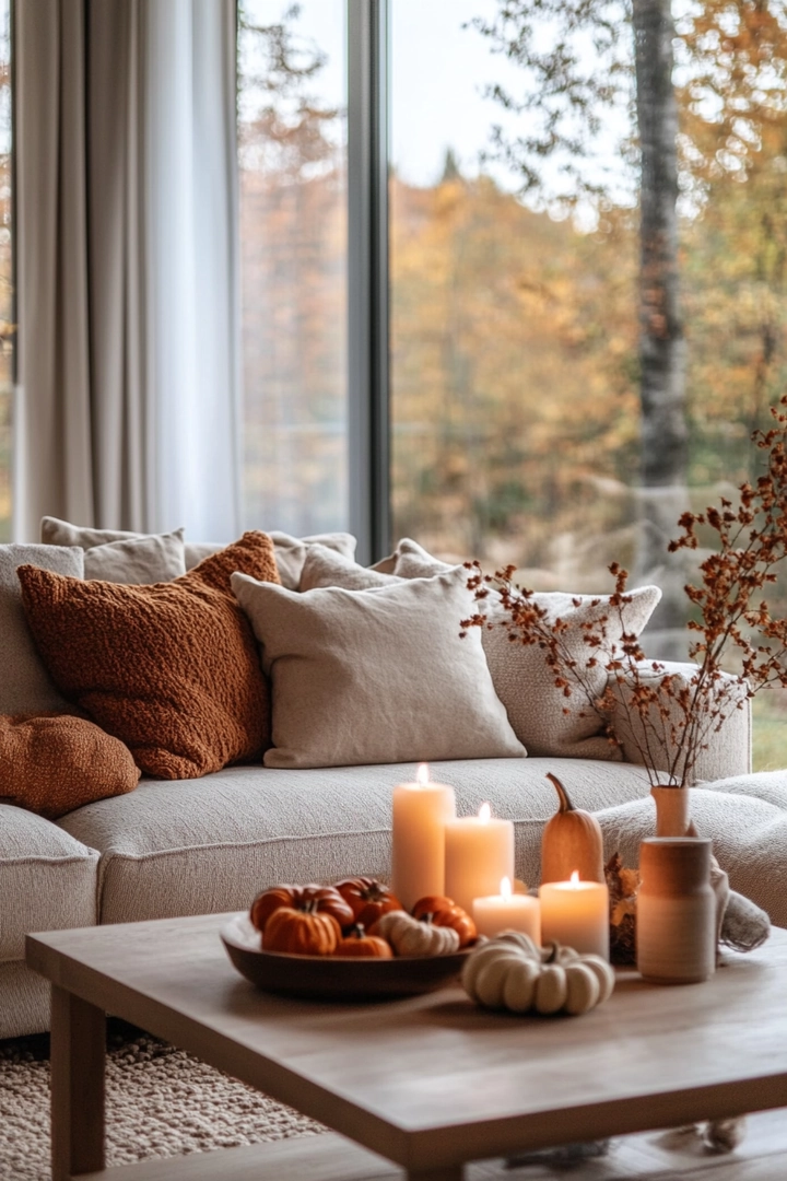 fall living room decorating ideas 64