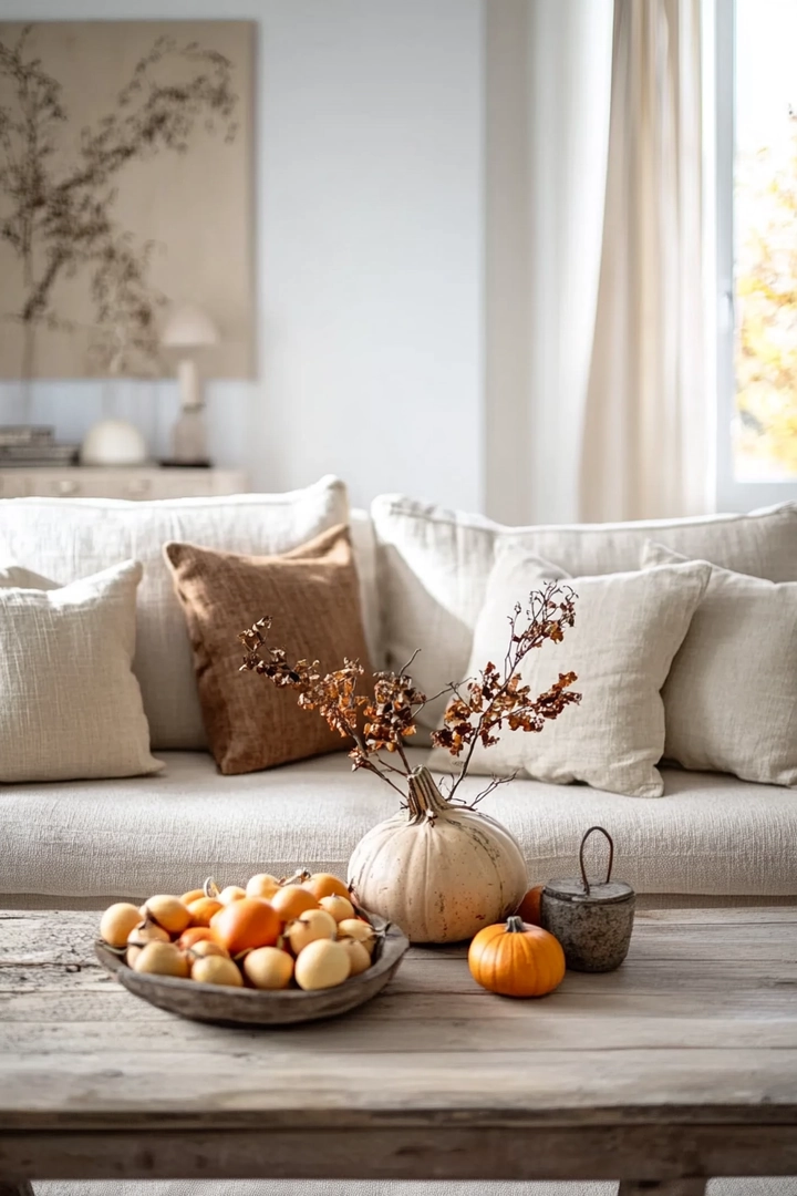 fall living room decorating ideas 72