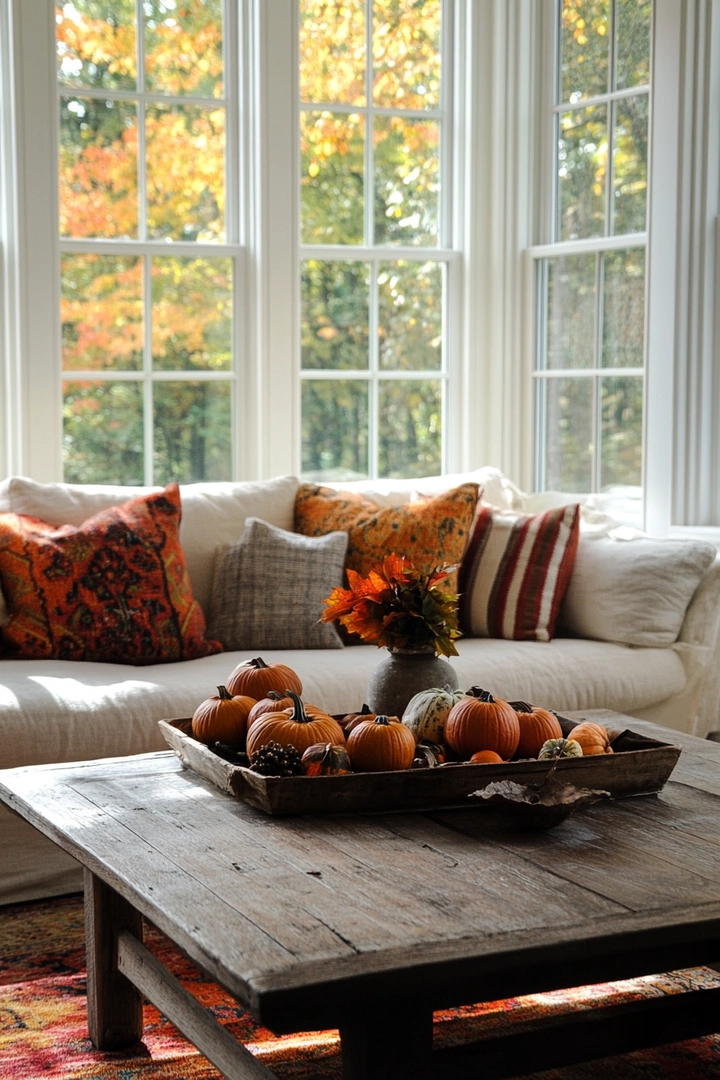 fall living room decorating ideas 74