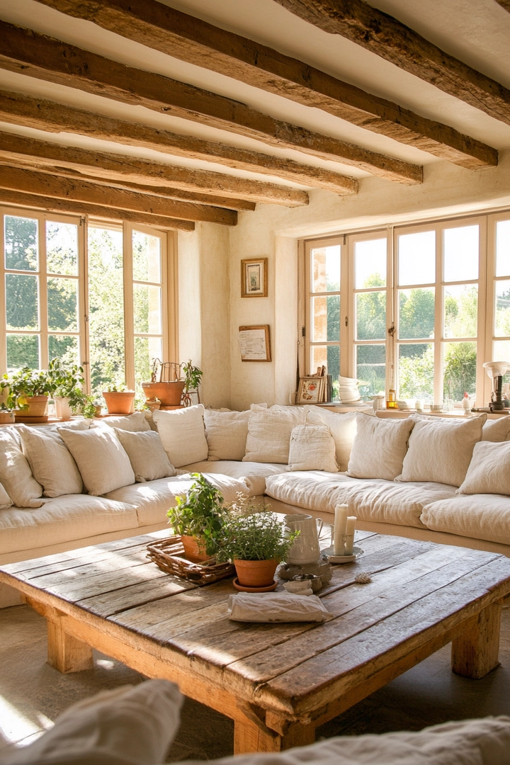 farmhouse living room ideas 70