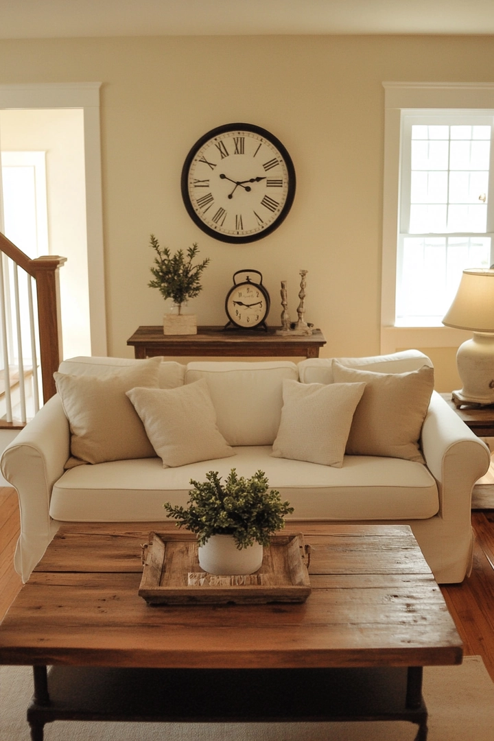 farmhouse living room ideas 73