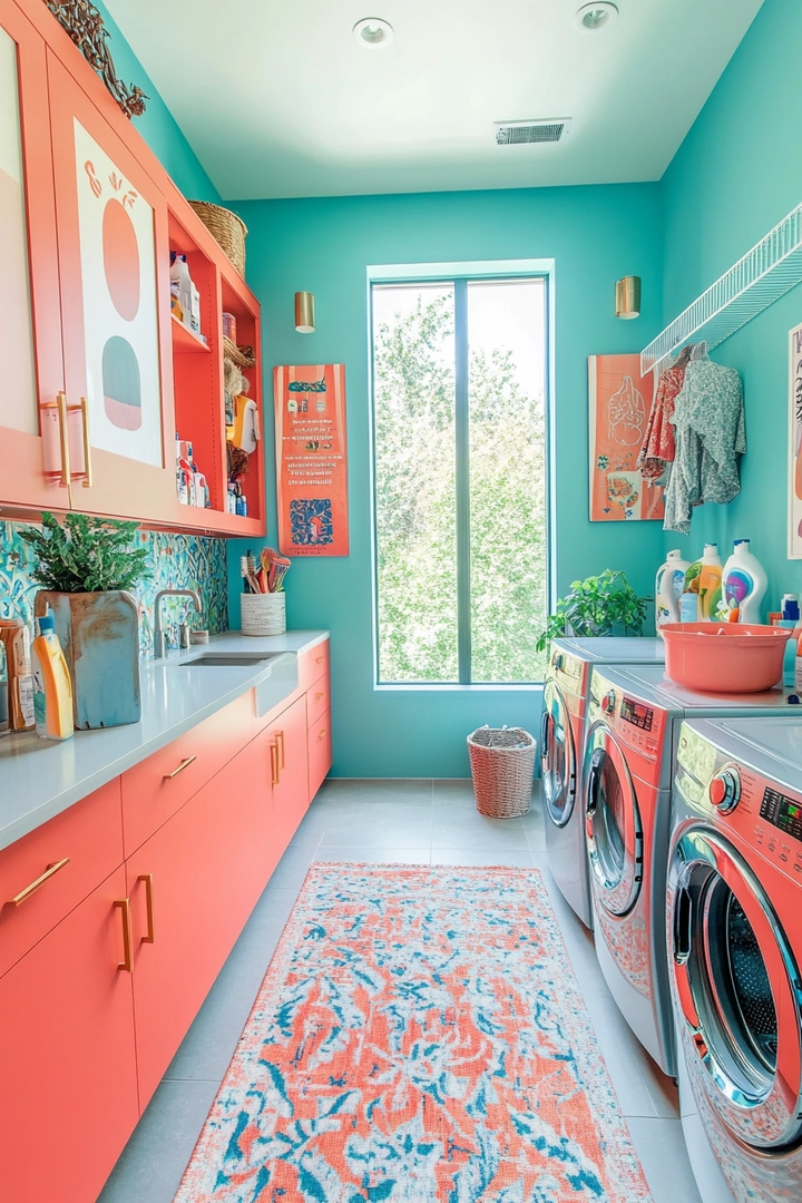 fun laundry room colors 17