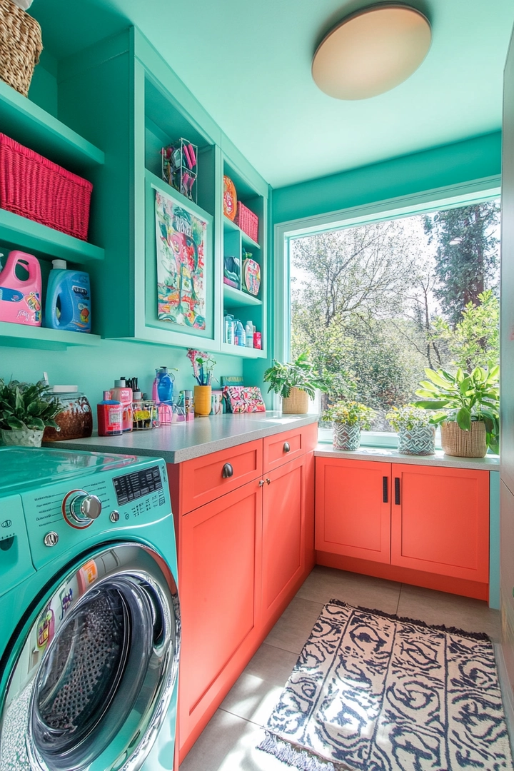 fun laundry room colors 19