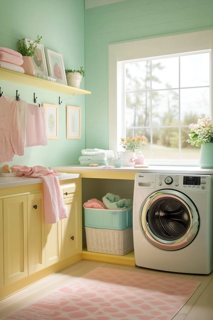 fun laundry room colors 21