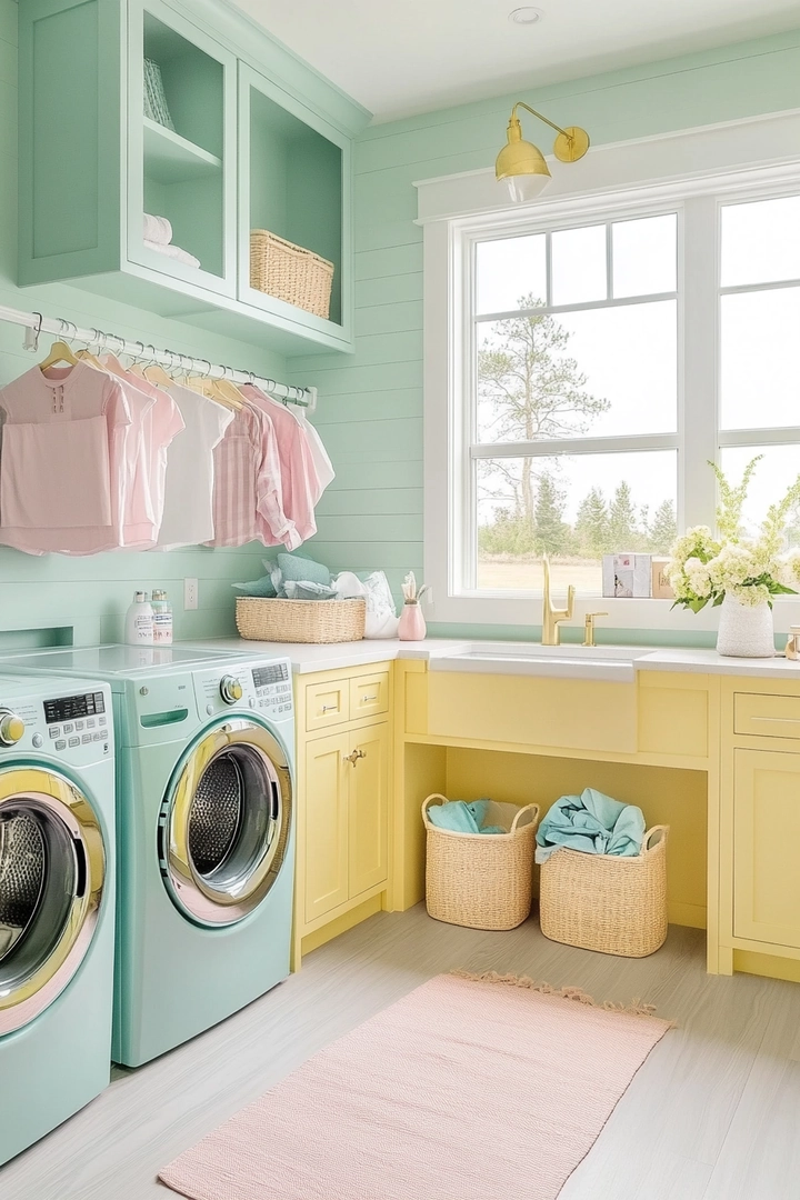 fun laundry room colors 22