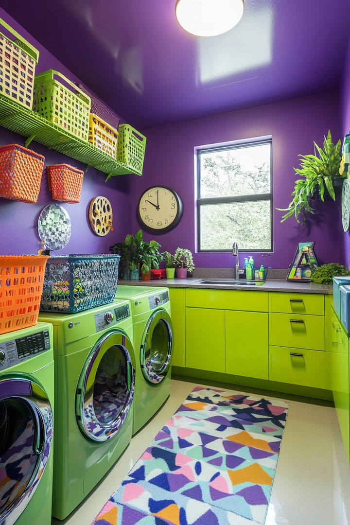 fun laundry room colors 25