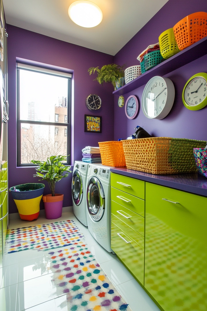 fun laundry room colors 27