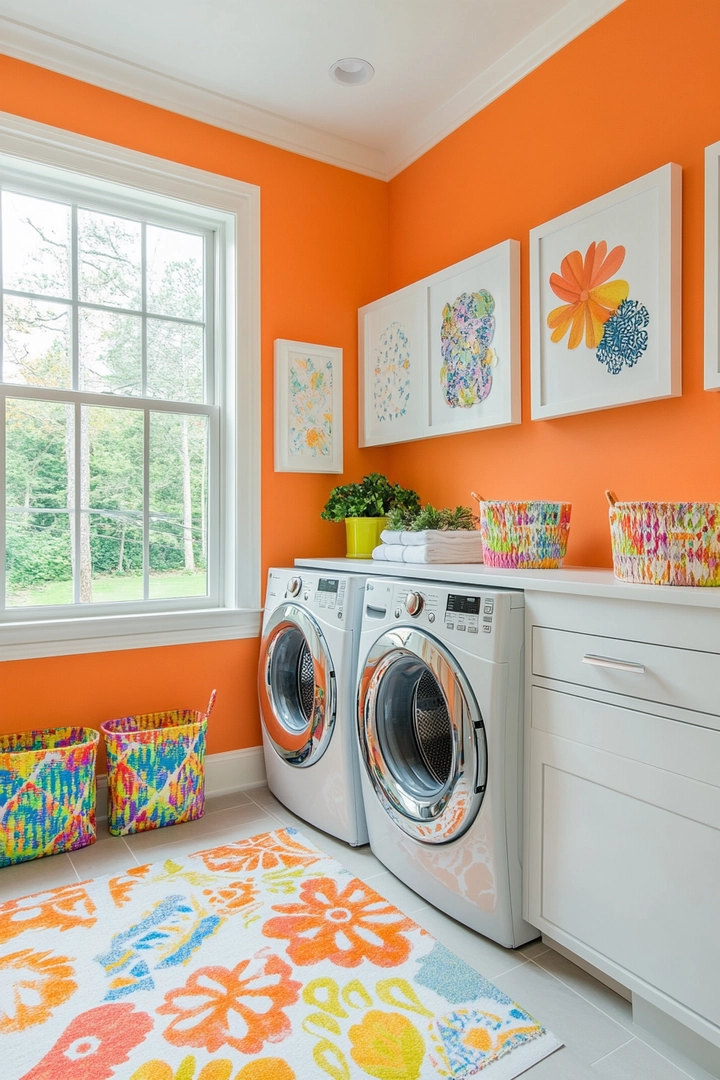 fun laundry room colors 29