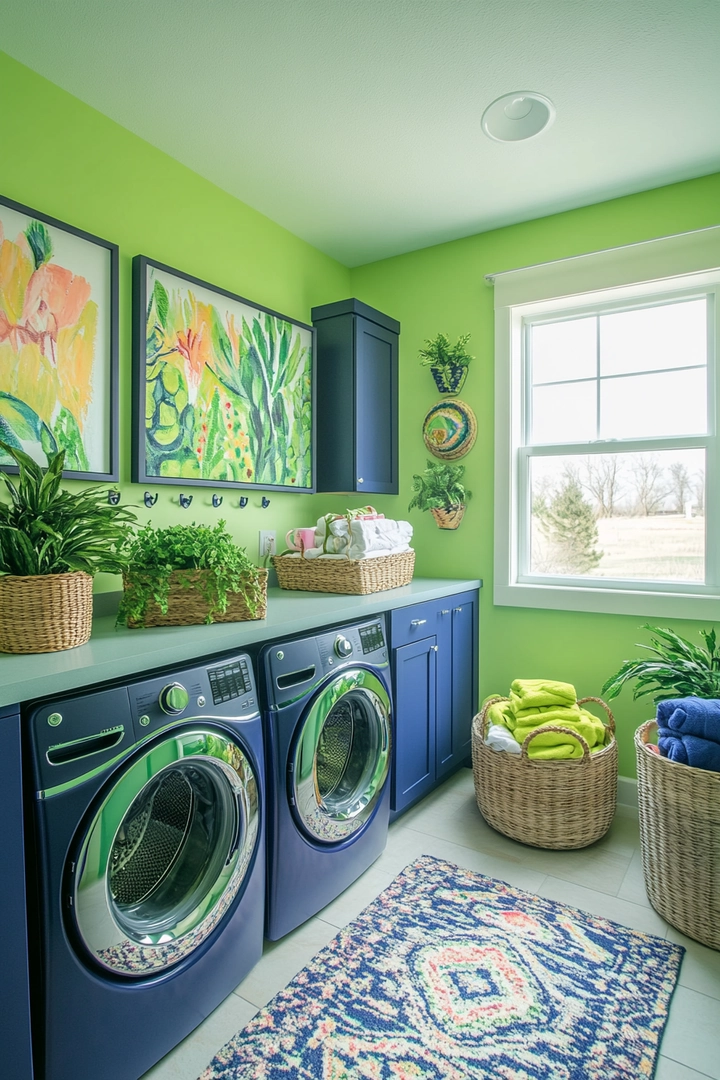 fun laundry room colors 37