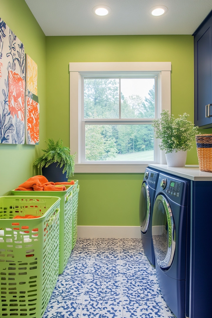 fun laundry room colors 38