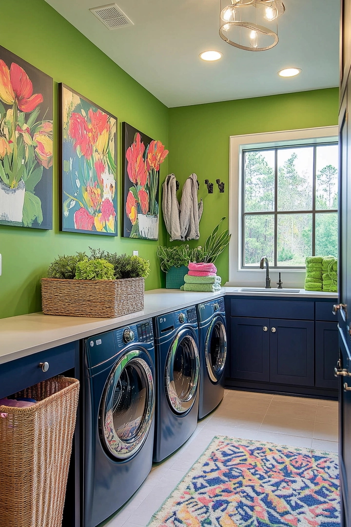 fun laundry room colors 39