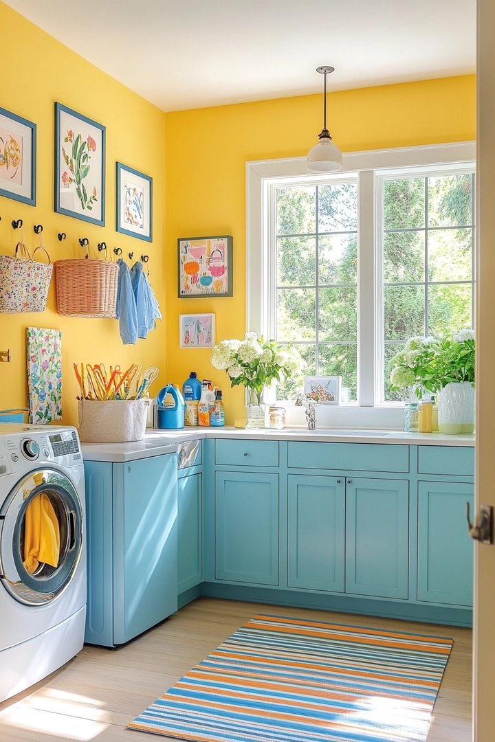 fun laundry room colors 44