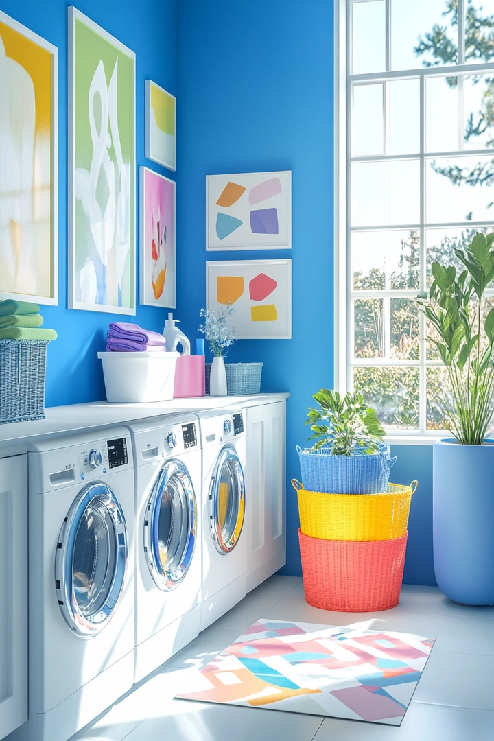 fun laundry room colors 46