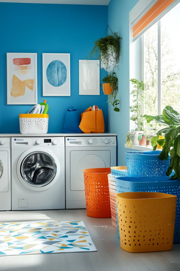 fun laundry room colors 47