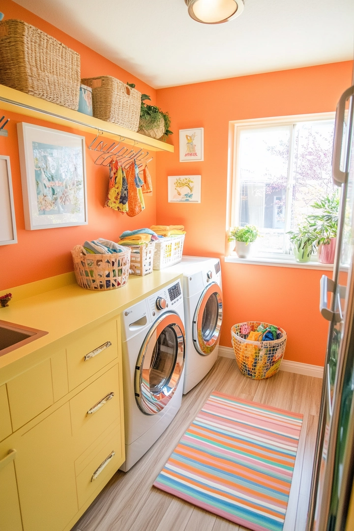 fun laundry room colors 55