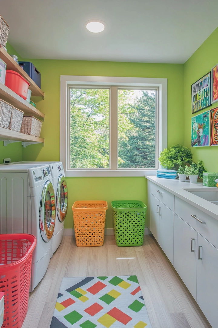 fun laundry room colors 61