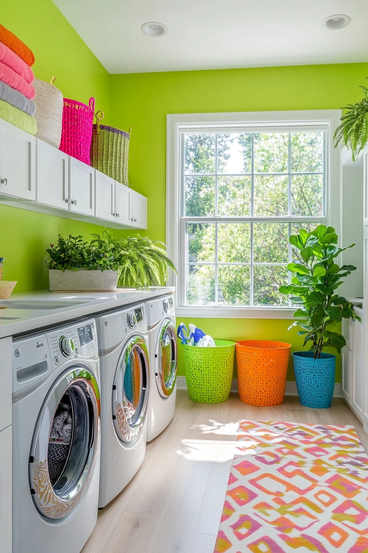 fun laundry room colors 64