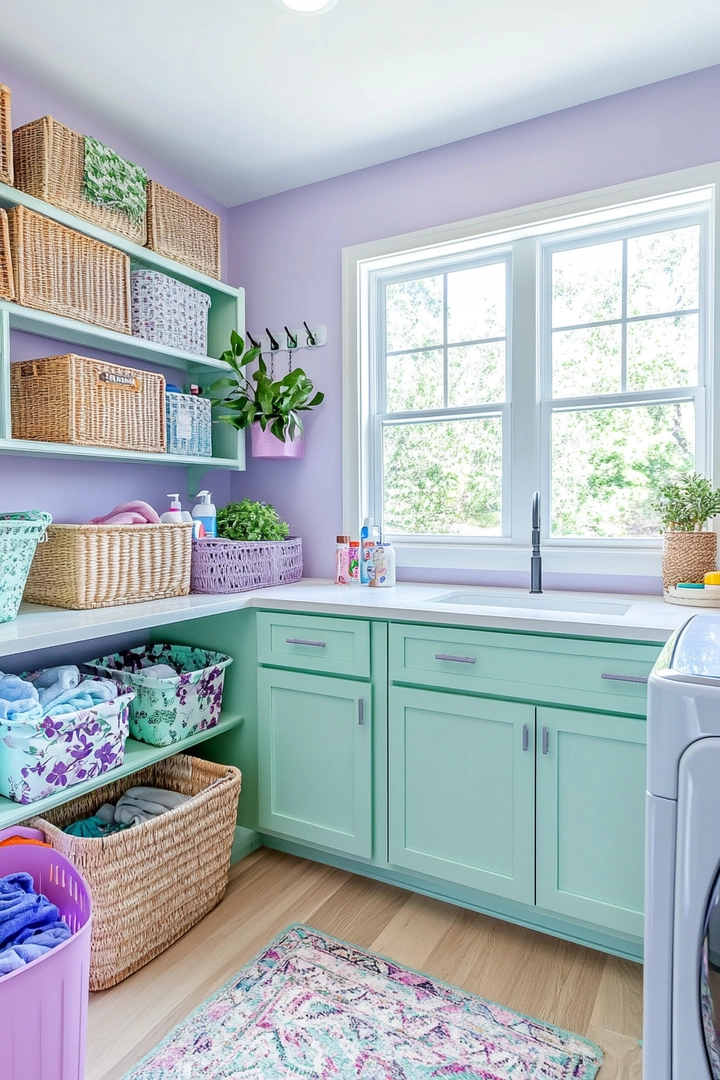 fun laundry room colors 71