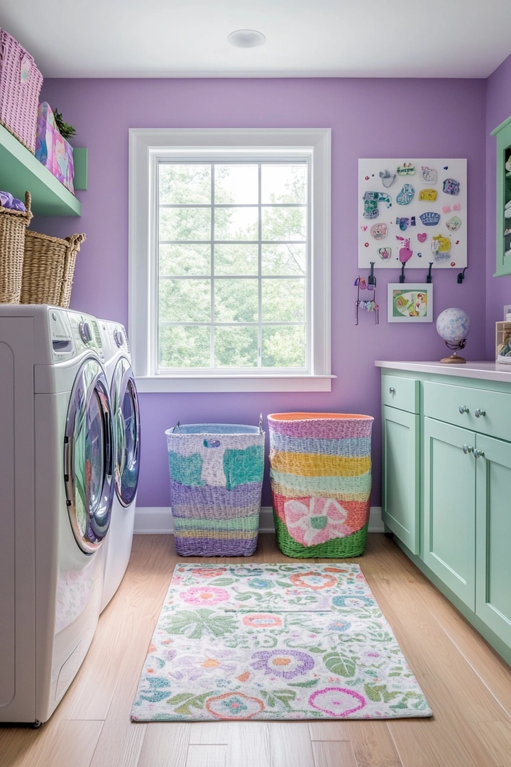 fun laundry room colors 72