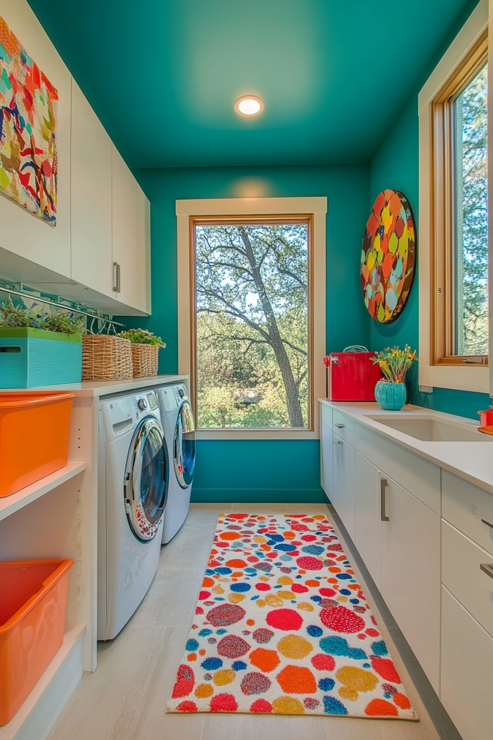 fun laundry room colors 73