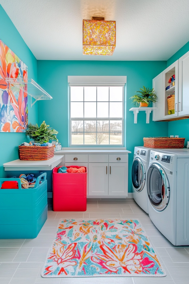 fun laundry room colors 74