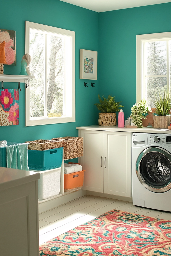 fun laundry room colors 75