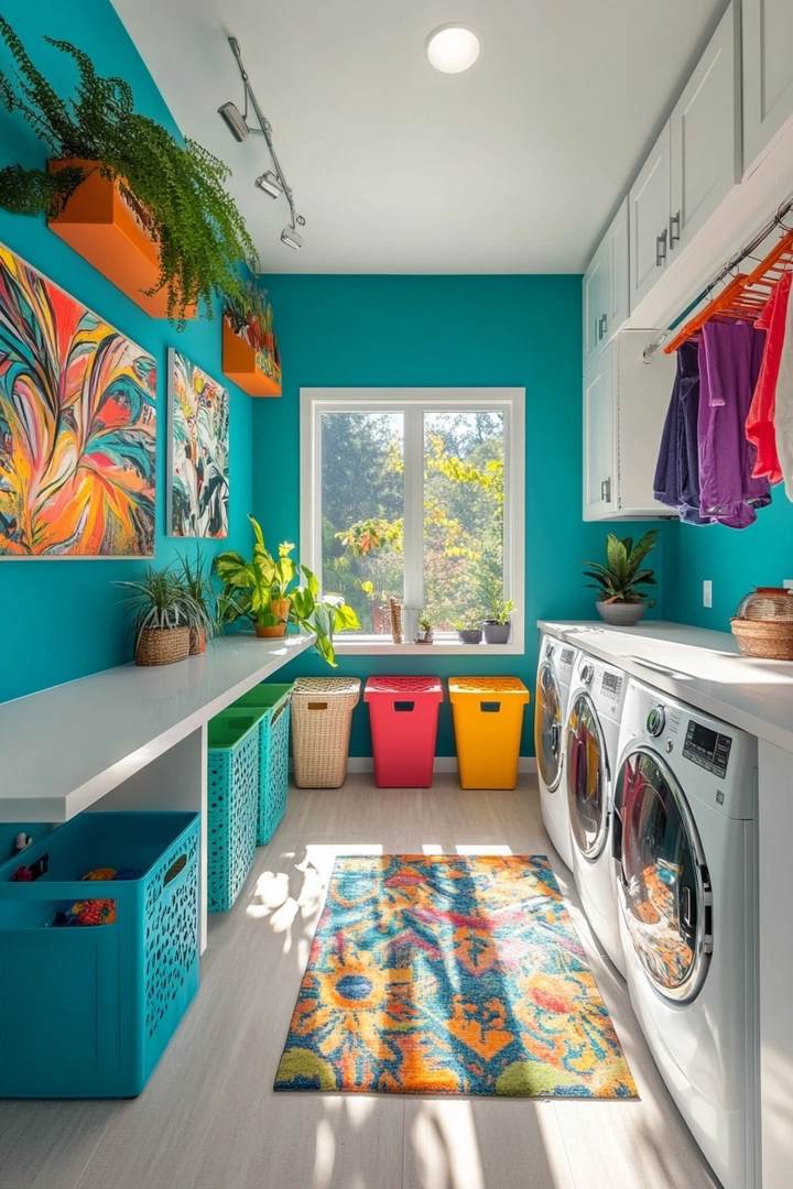 fun laundry room colors 76