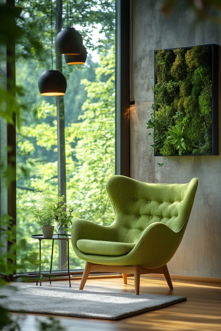 green living room ideas 16