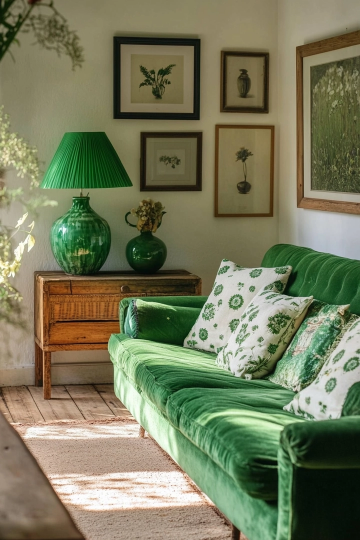 green living room ideas 17