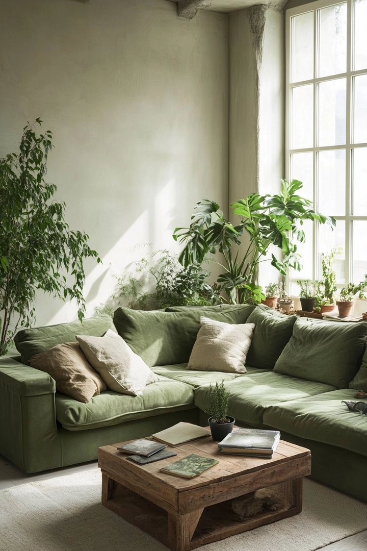 green living room ideas 36