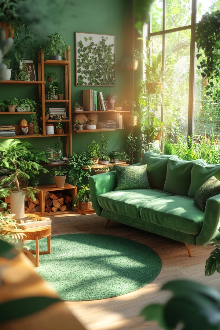 green living room ideas 4