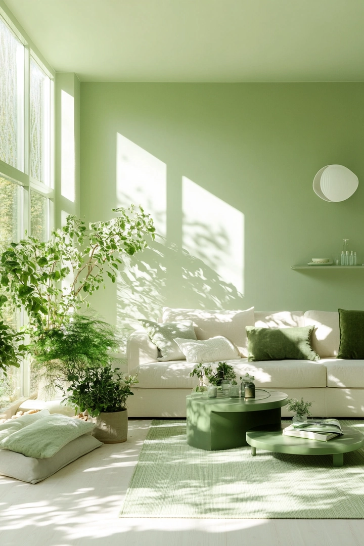 green living room ideas 50