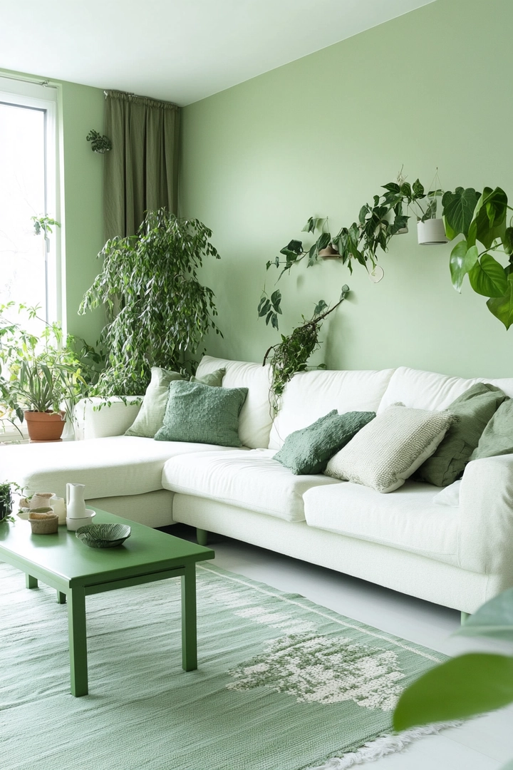 green living room ideas 52