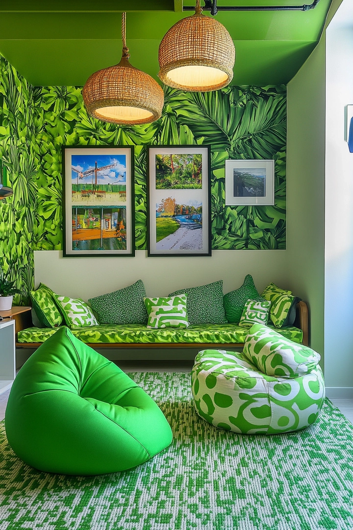 green living room ideas 55