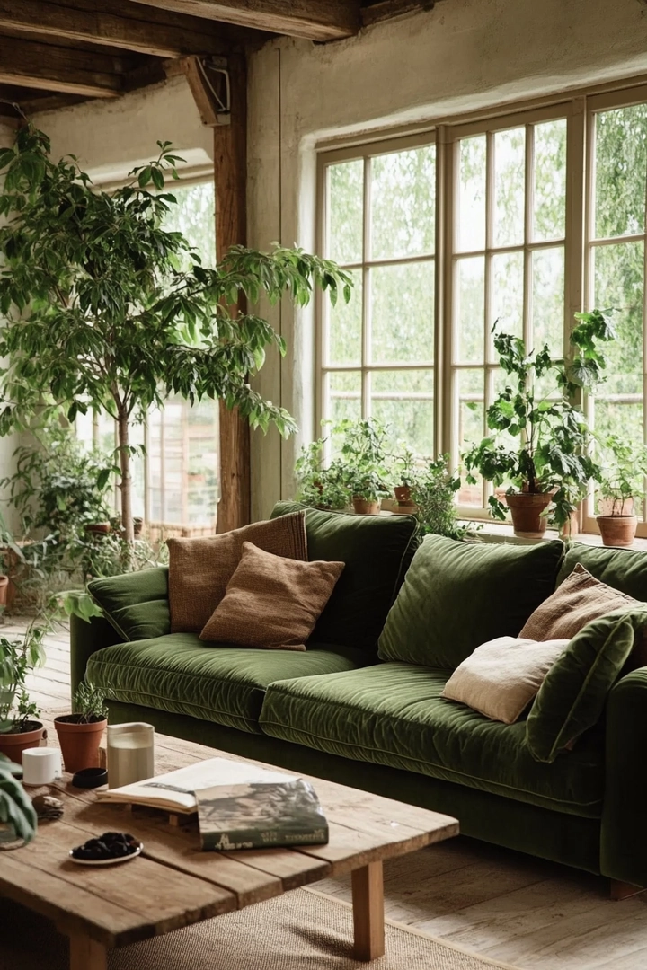 green living room ideas 59