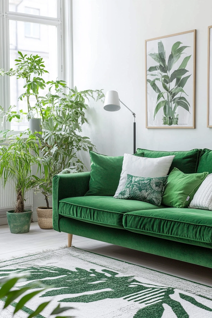 green living room ideas 62